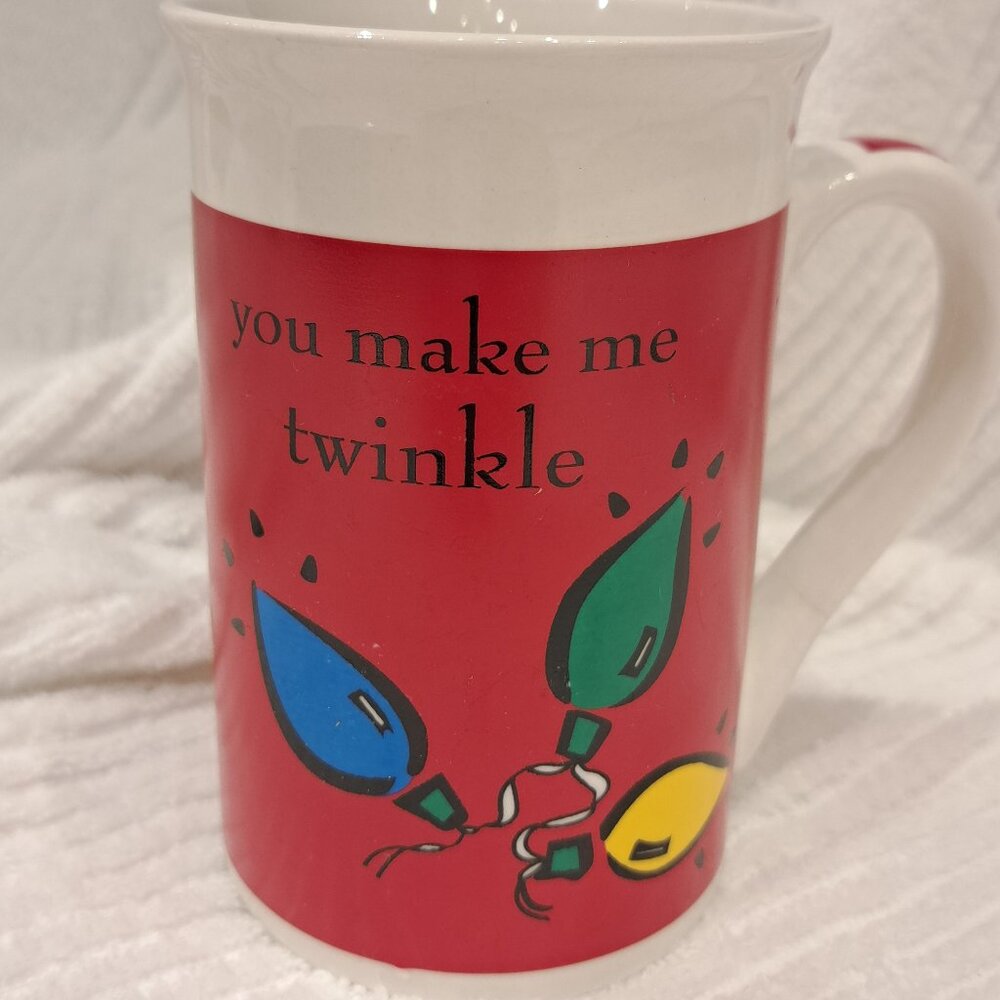 "You Make Me Twinkle" Ceramic Christmas Mug